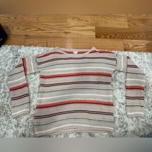 Hem & Thread Striped Knit Sweater